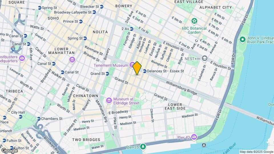242 Broome St Map and Location Details