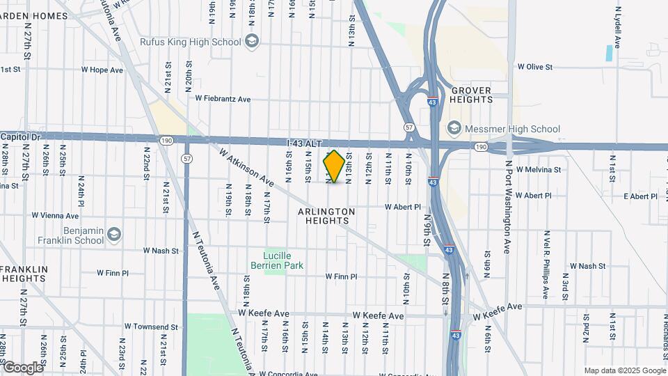3858 N 14th St Map and Location Details