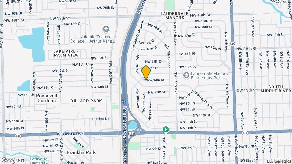 1708 NW 14th St Map and Location Details