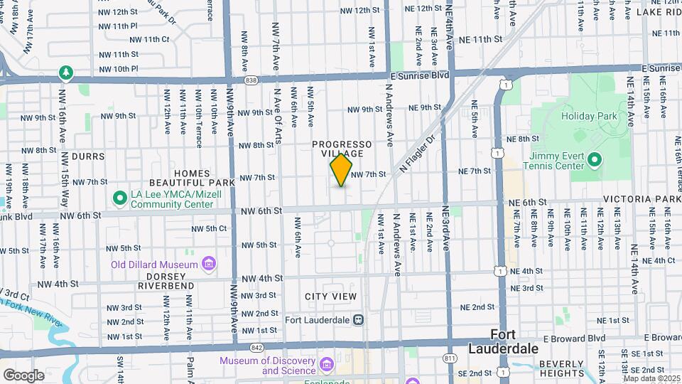 623 NW 3rd Ave Map and Location Details