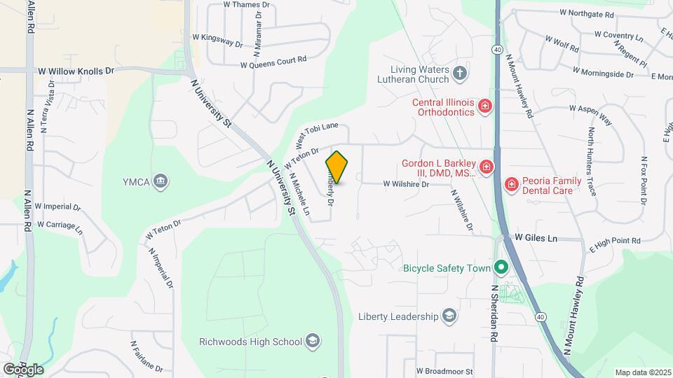 6822 N Kimberly Dr Map and Location Details