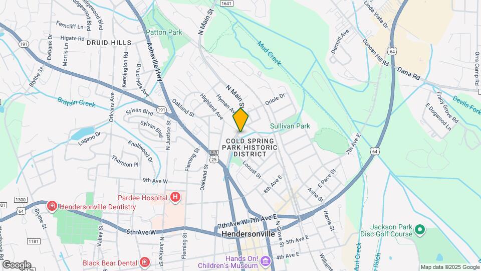 1104 N Main St Map and Location Details