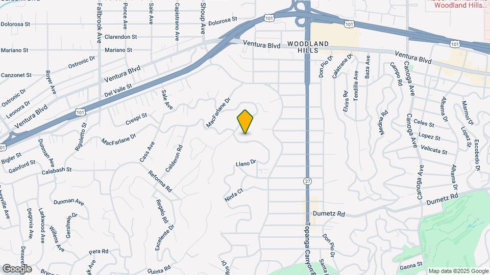 5128 Llano Dr Map and Location Details