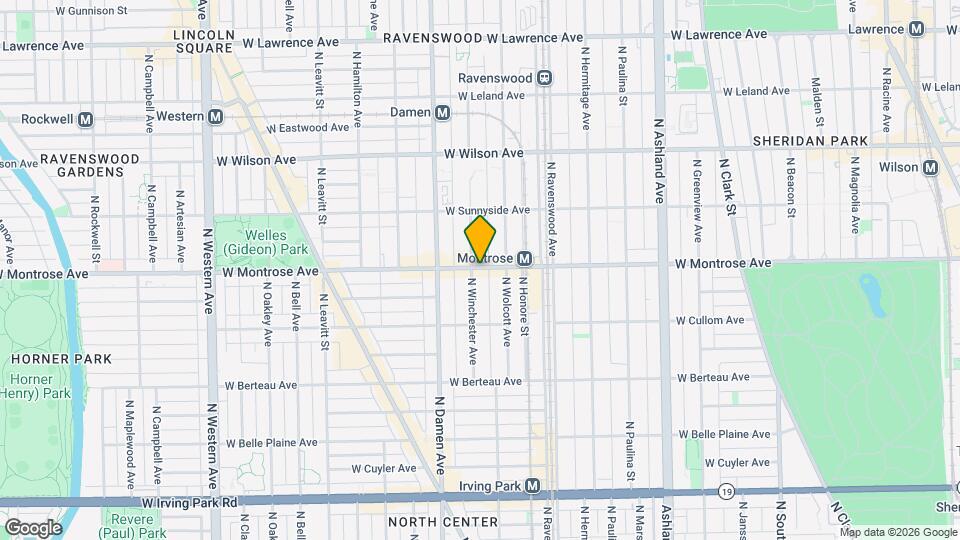 1925 W Montrose Ave Map and Location Details