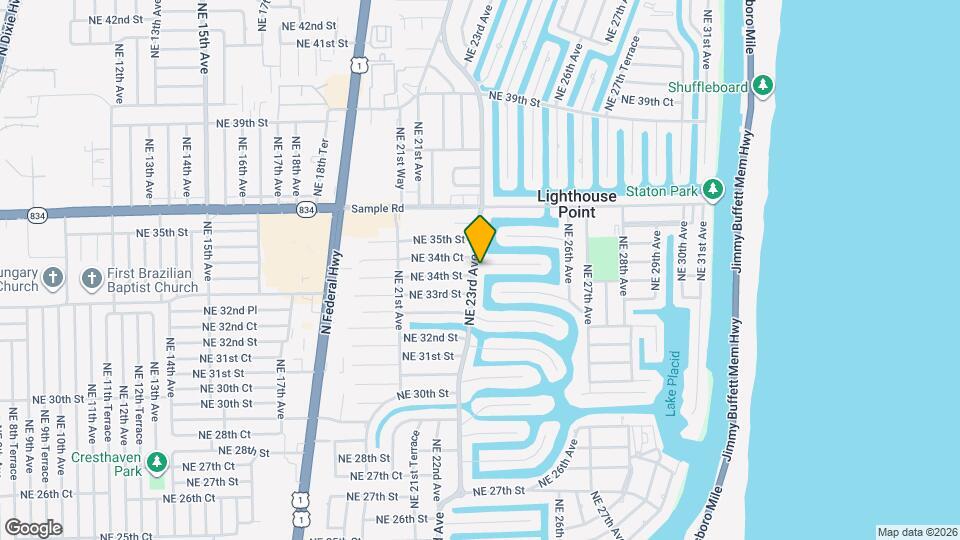 2300 NE 34th Ct Map and Location Details