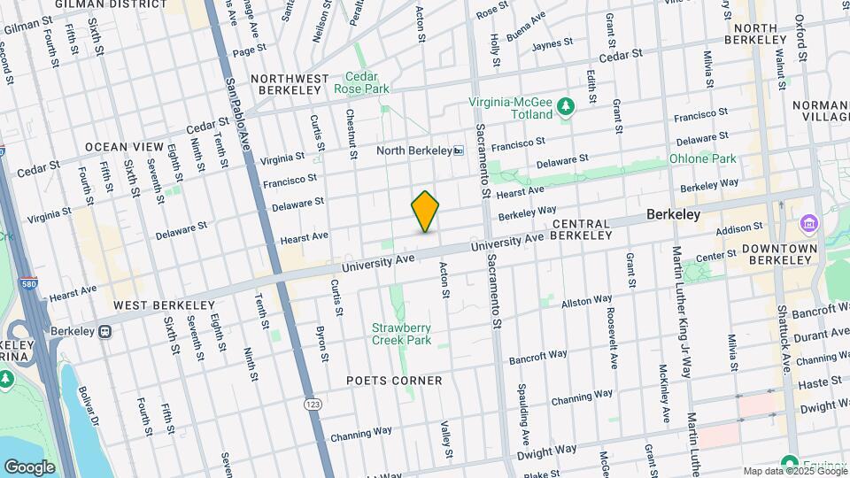 1360 Berkeley Way Mapa y Detalles de la Ubicación