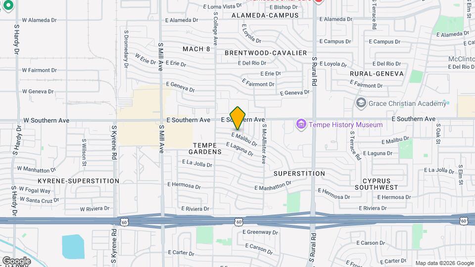 414 E Malibu Dr Map and Location Details