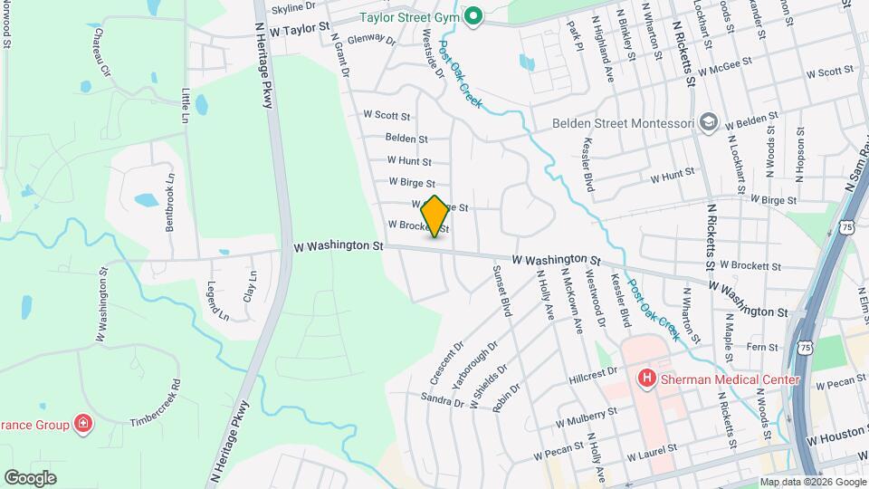 1707 W Washington St Map and Location Details