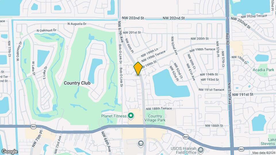 6707 NW 193rd Ln Map and Location Details