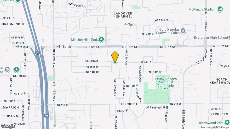 1510 NE 122nd Ct Map and Location Details