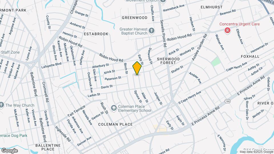 2725 Alder St Mapa y Detalles de la Ubicación