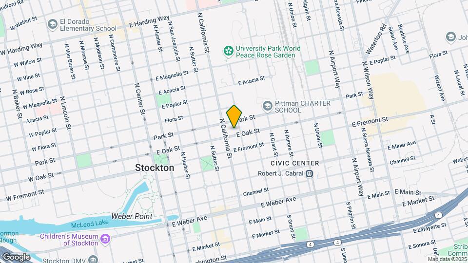 537 E Oak St Map and Location Details
