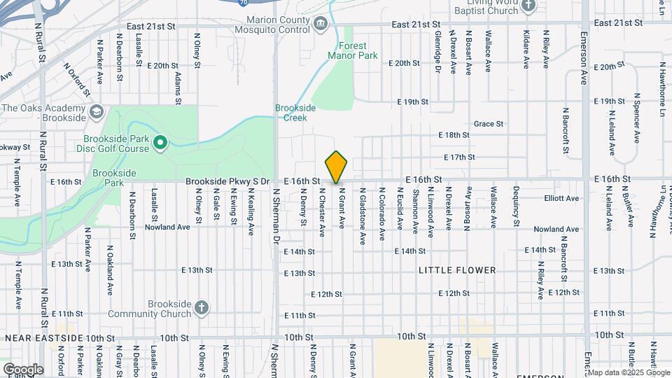 1538 N Grant Ave Map and Location Details