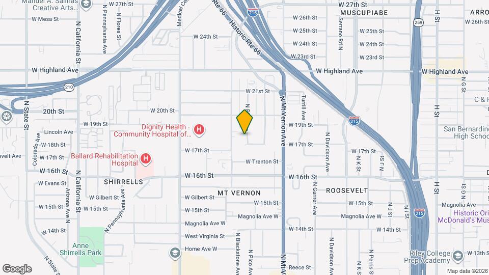 1766 N Pico Ave Map and Location Details