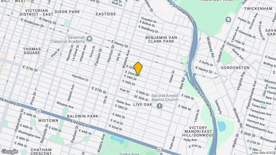 1211 E 33rd St Mapa y Detalles de la Ubicación