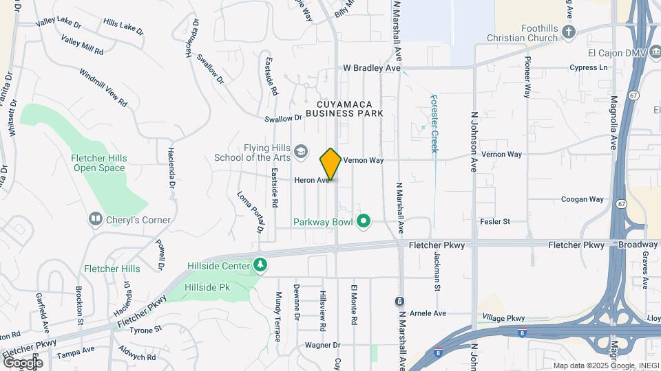 1188 Cuyamaca St Map and Location Details