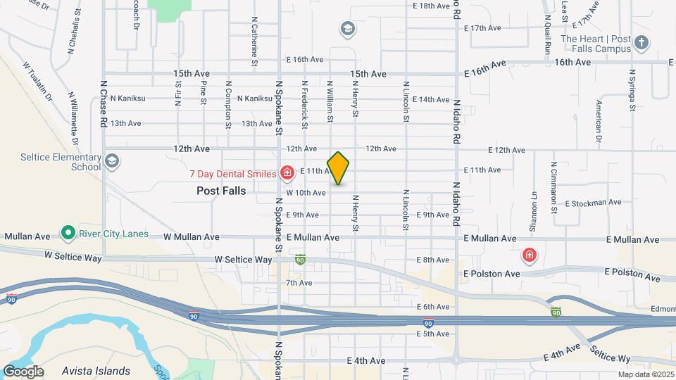 303 E 10th Ave Map and Location Details