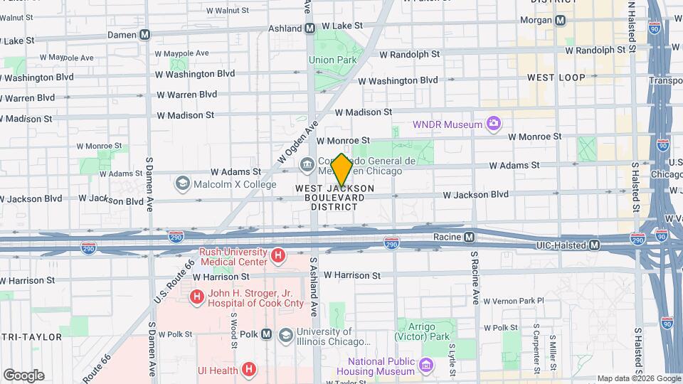 1512 W Jackson Blvd, Unit 2nd Floor Mapa y Detalles de la Ubicación