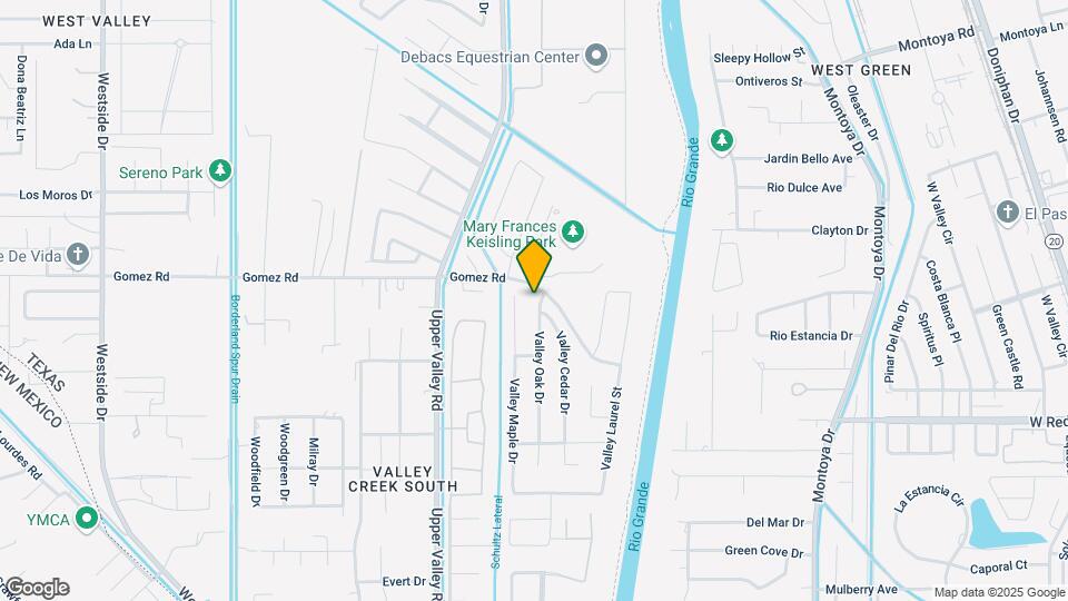 5729 Valley Oak Dr Map and Location Details