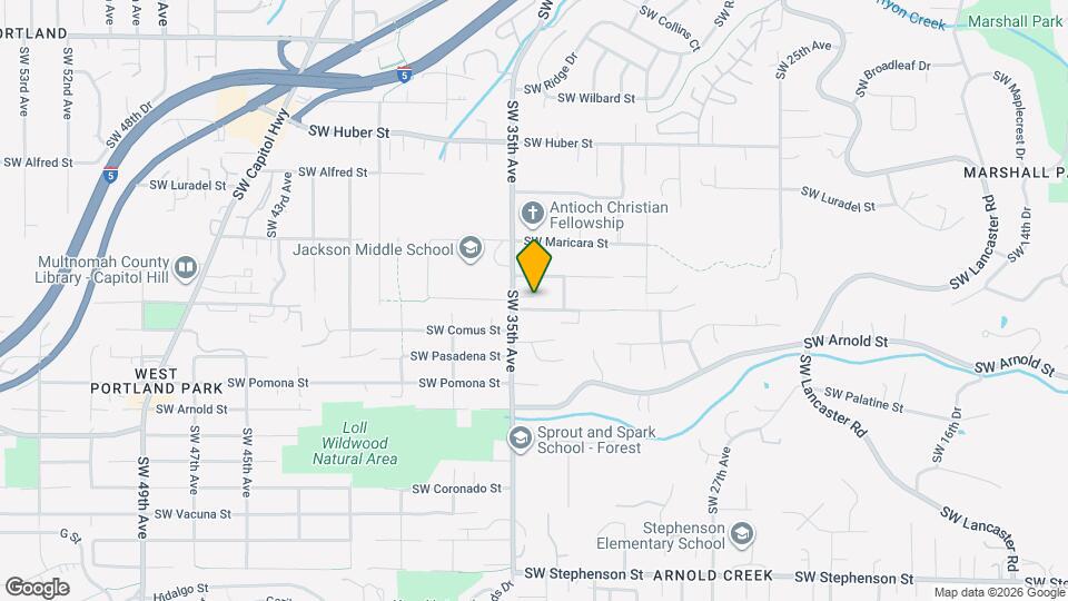 3413 SW Dickinson St Map and Location Details