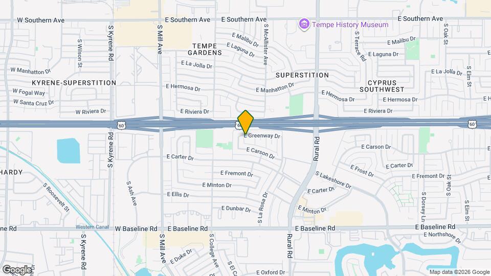 417 E Greenway Dr Map and Location Details