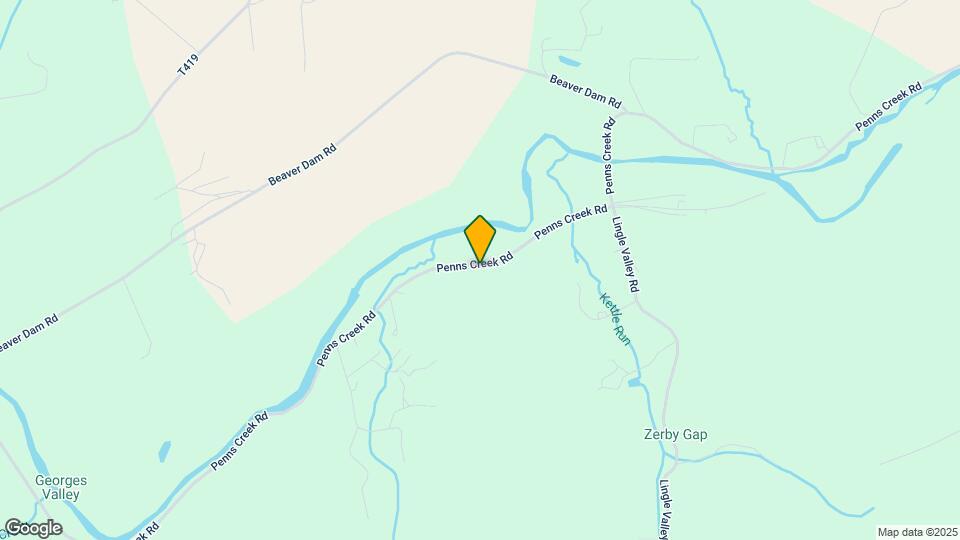 592 Penns Creek Rd Map and Location Details