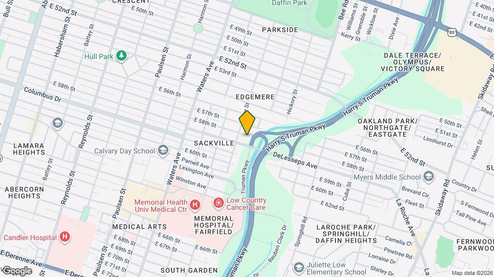 1411 E 58th St Map and Location Details