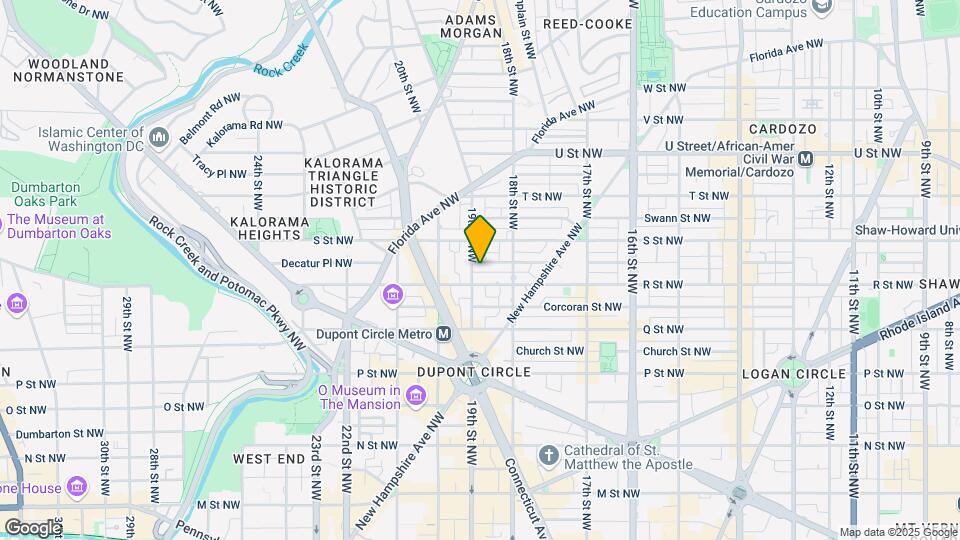 1715-1717 19th St NW Map and Location Details