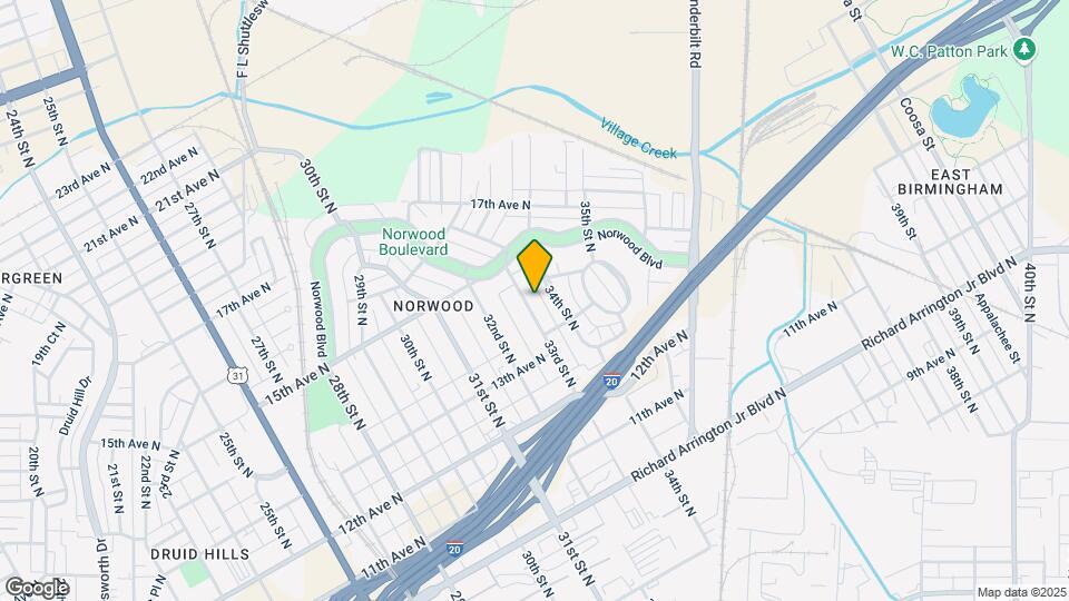 1405 33rd St N Map and Location Details