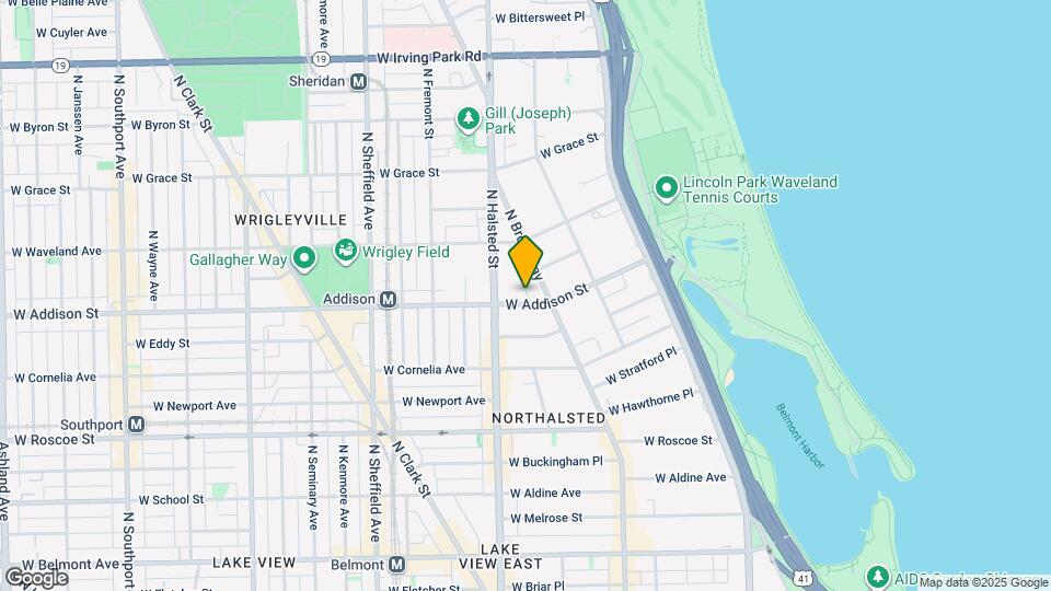 726 W Addison St, Unit 2Z Map and Location Details