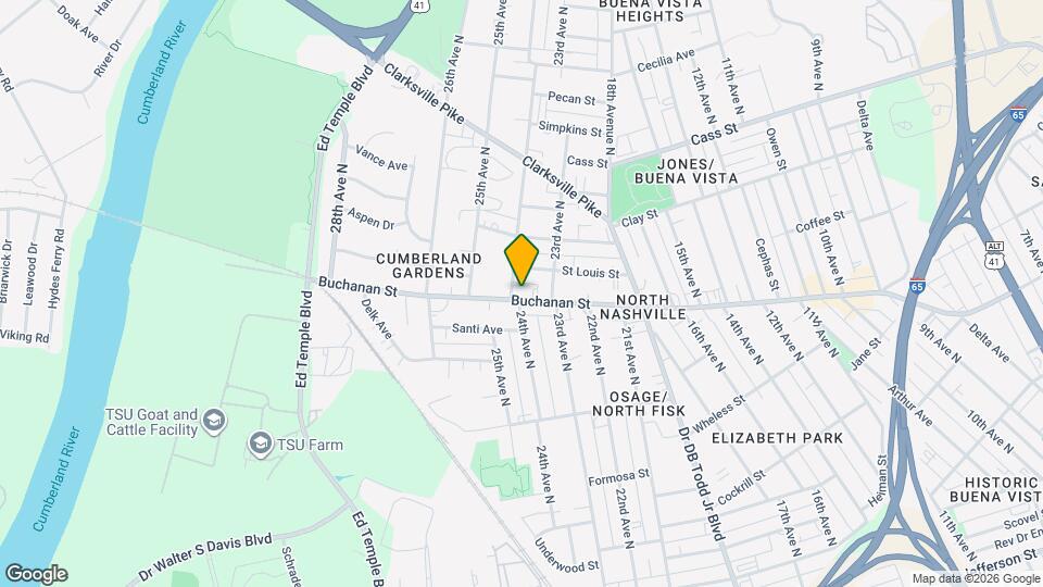 2312 Buchanan St Map and Location Details