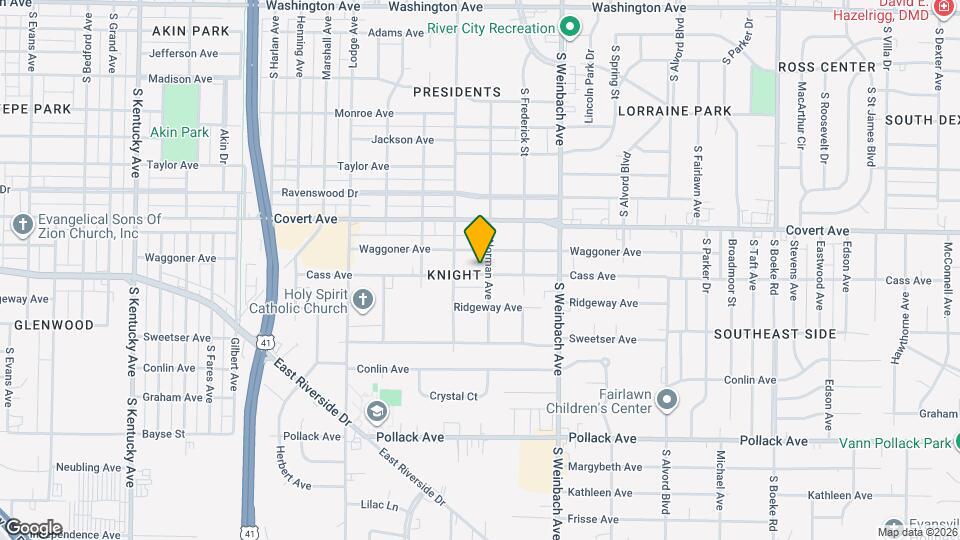 1718 Cass Ave Map and Location Details