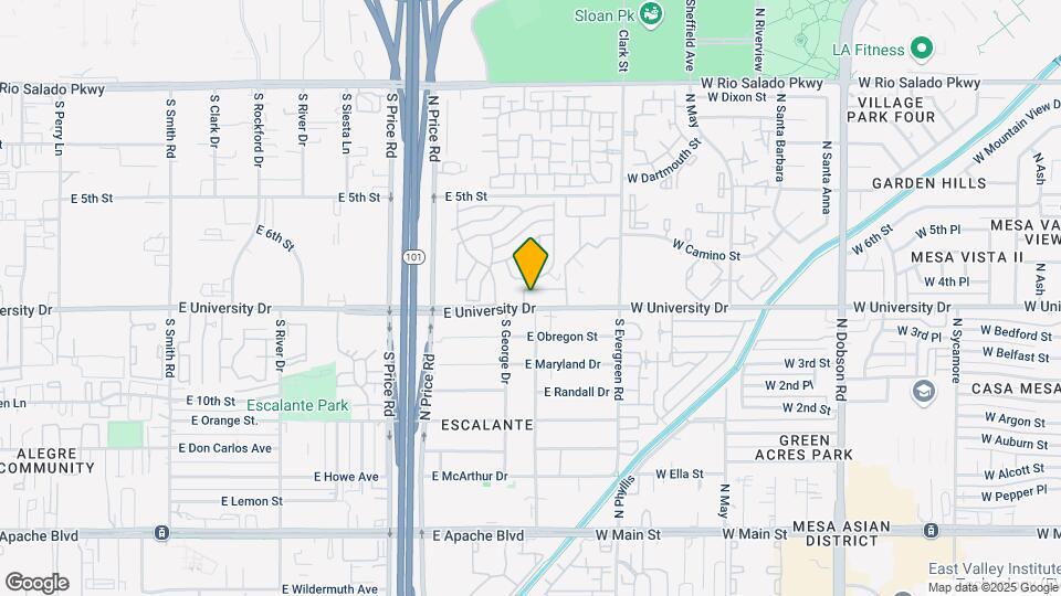 725 S Lebanon Ln Map and Location Details