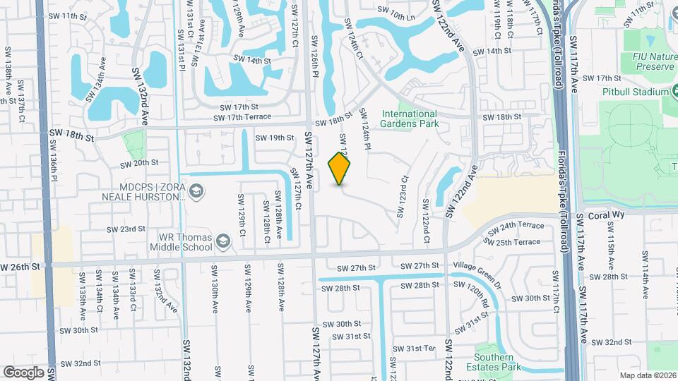2220 SW 125th Ct Mapa y Detalles de la Ubicación