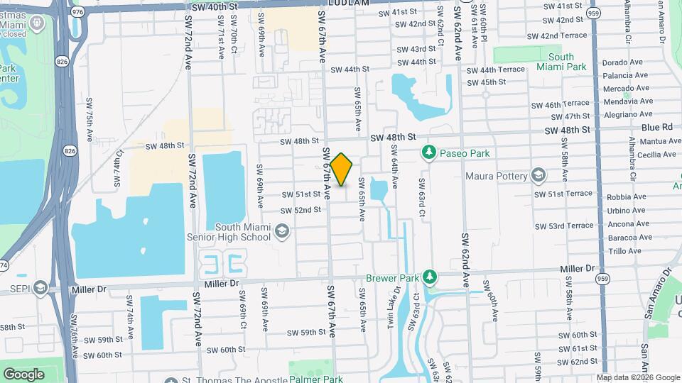 5080 SW 66th Ave, Unit Studio Map and Location Details