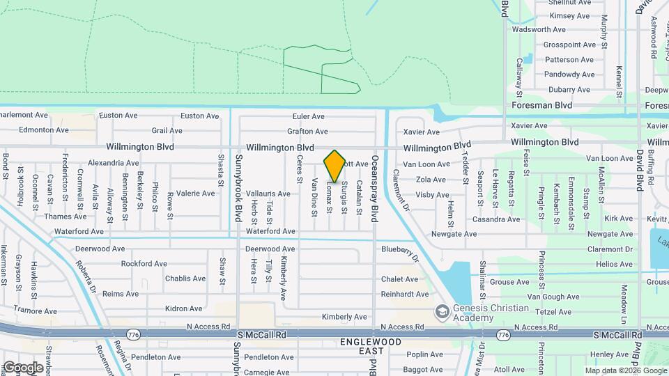 6168 Lomax St Map and Location Details