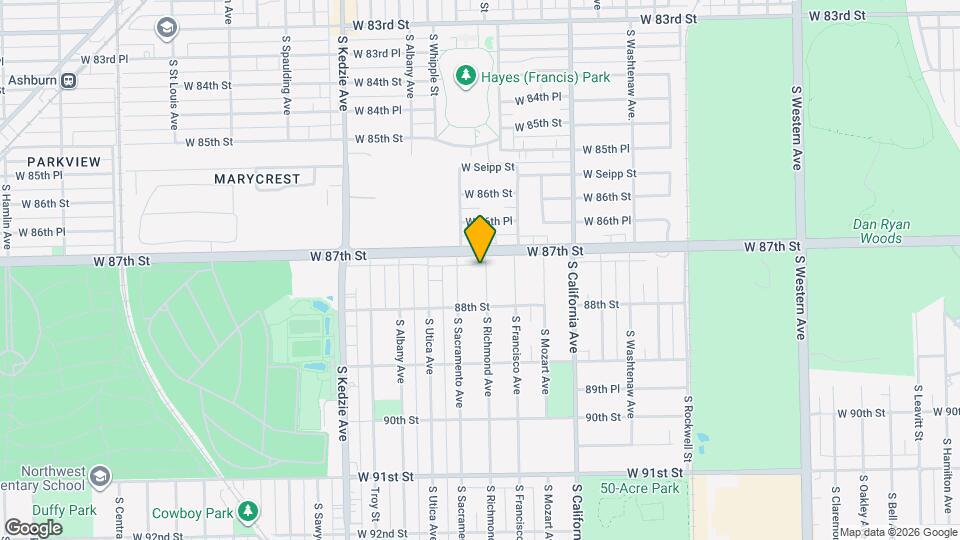 8720 S Richmond Ave Map and Location Details