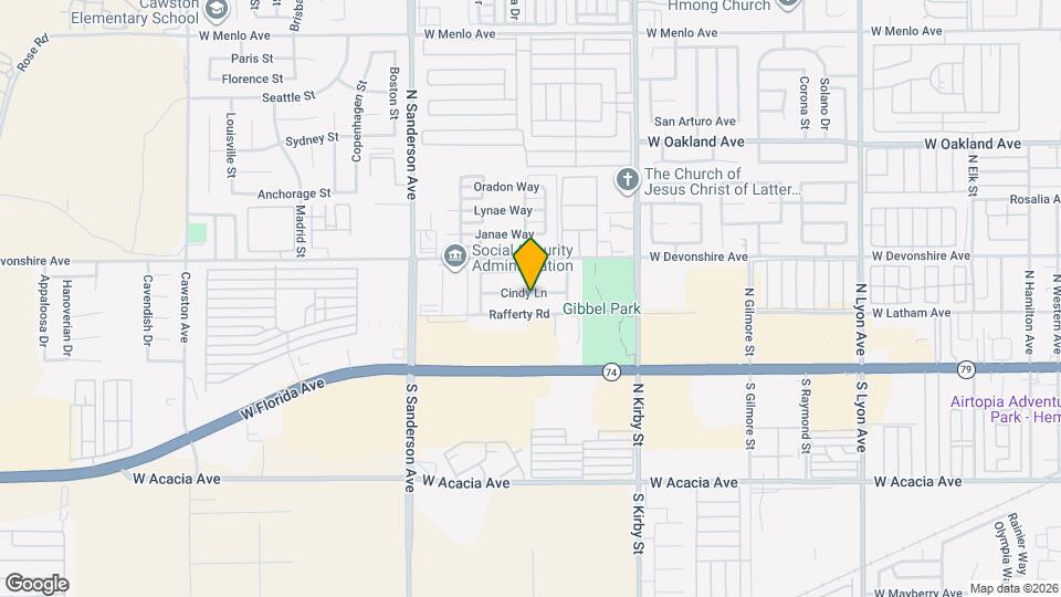 2867 Cindy Ln Map and Location Details