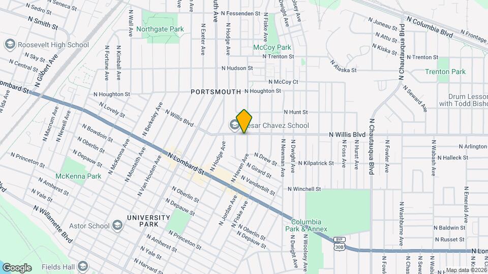 8191 N Haven Ave Map and Location Details