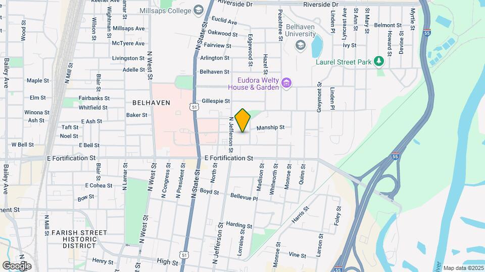 927 Manship St Map and Location Details