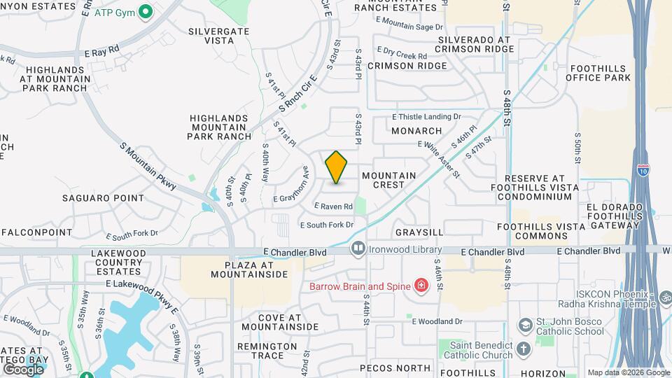 4224 E Bighorn Ave Map and Location Details