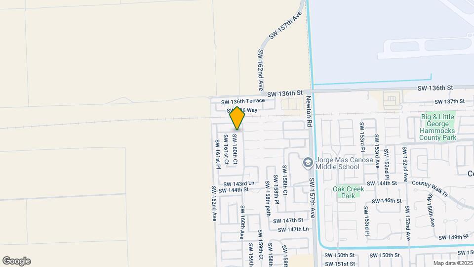 13929 SW 160th Ct Map and Location Details