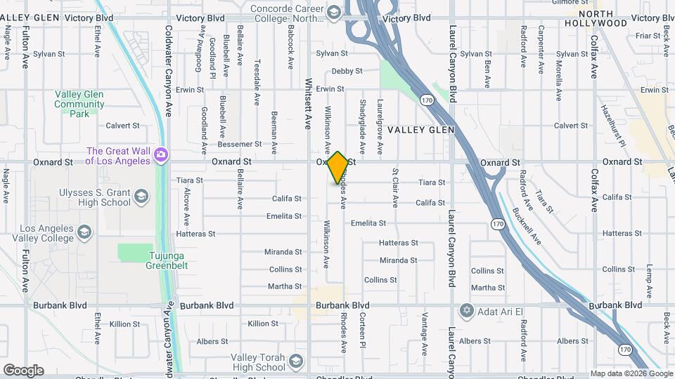 5917 Rhodes Ave Map and Location Details