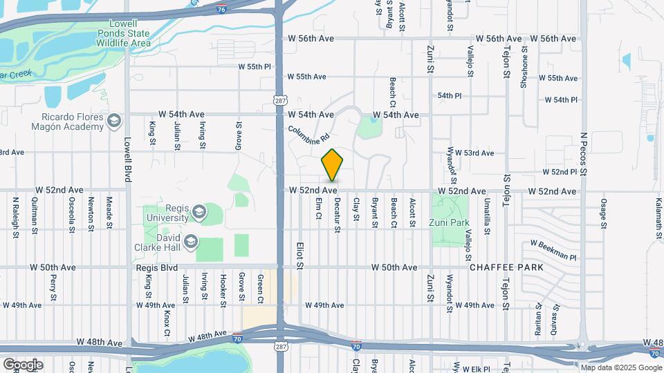 2809 W 52nd Ave Map and Location Details