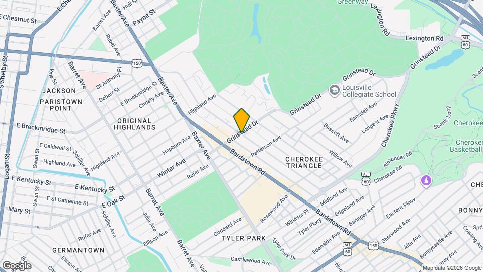 1110 Cherokee Rd Map and Location Details