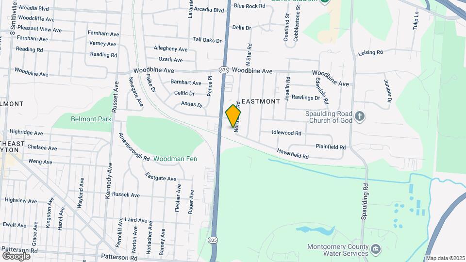 1691 Northdale Rd Map and Location Details