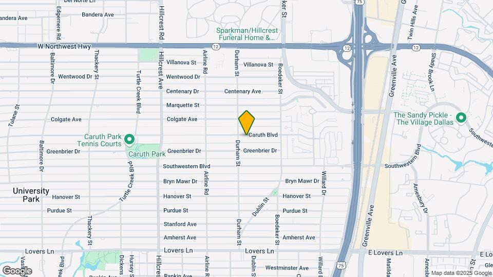 7414 Caruth Blvd Map and Location Details