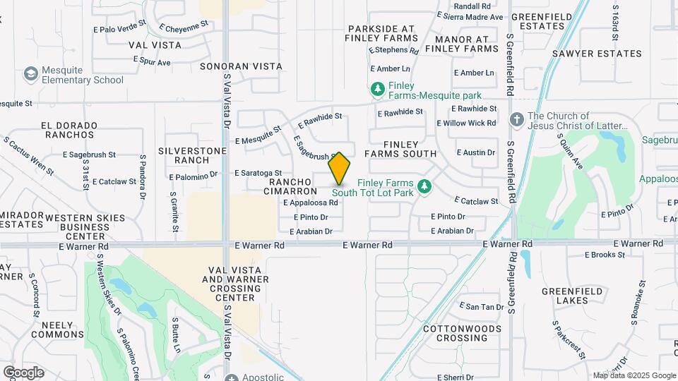 1925 E Palomino Dr Map and Location Details