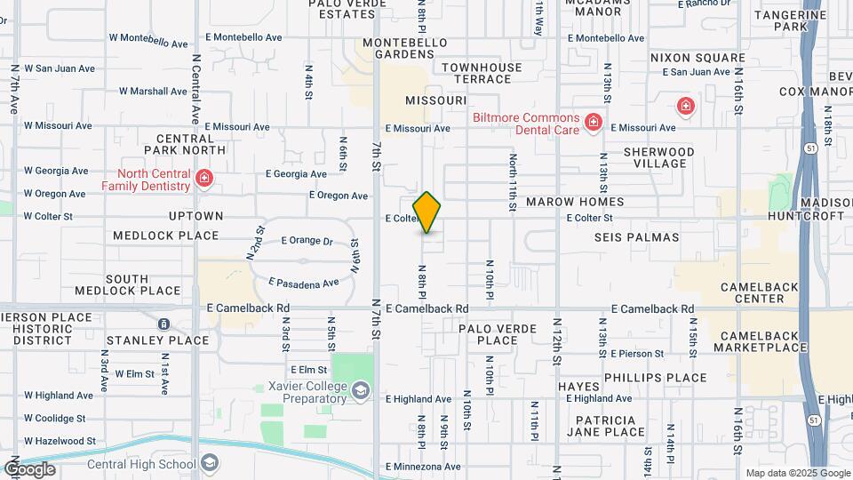 822 E Fern Dr N Mapa y Detalles de la Ubicación