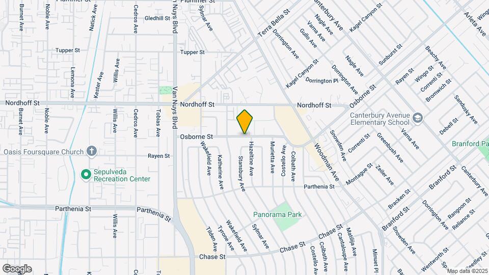 14306 Osborne St Mapa y Detalles de la Ubicación